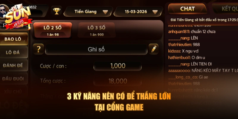 3 kỹ năng nên có để thắng lớn tại cổng game