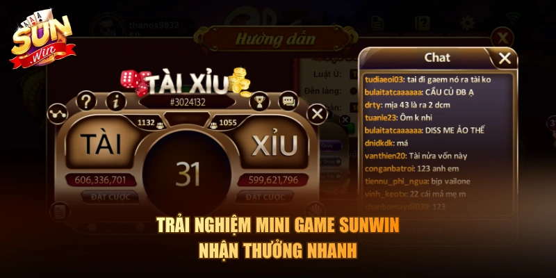 Trải nghiệm Mini Game Sunwin nhận thưởng nhanh